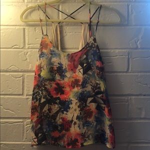 Strapy Floral Tank Top
